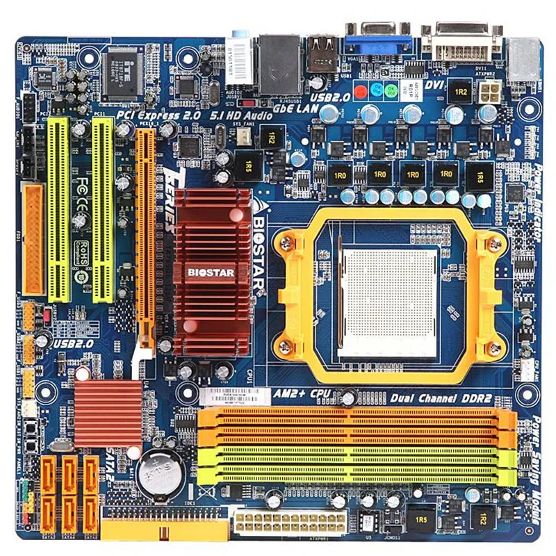 

A78 AM2 Motherboard used original for Biostar TA785GE 128M DDR2