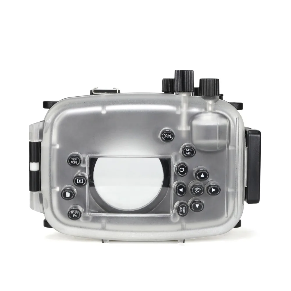 Seafrogs 40m/130ft Underwater Camera Housing Case For Fujifilm X100T X-100T Camera & CamDive Red diving filter(67mm)