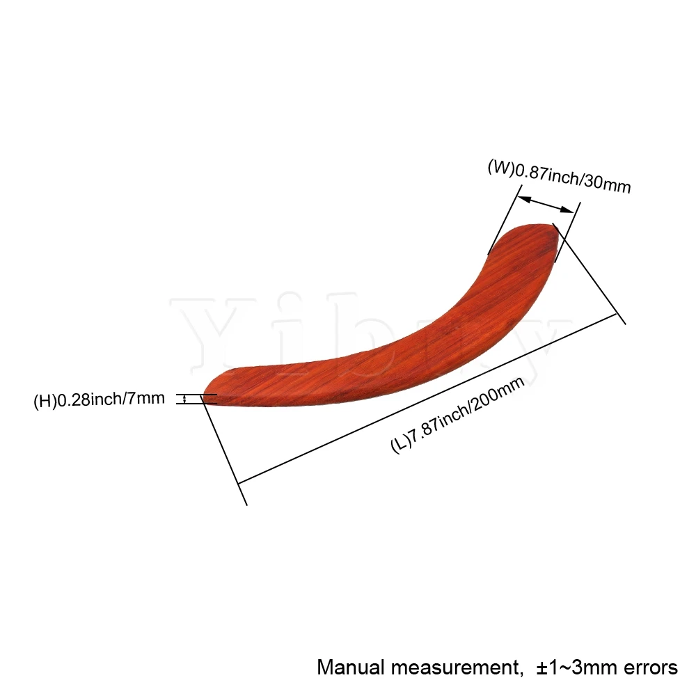 Yibuy Redwood фигурный твердый гитарный подлокотник гитарные части и аксессуары Замена для акустической гитары