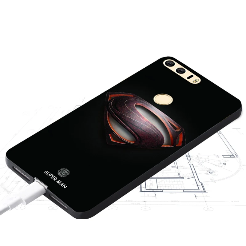 Huawei honor 8 Case Original Cover for Huawei honor 8 Case Bag honor 8 Cover Skin Wolf Fish Skull Fundas 100% 7