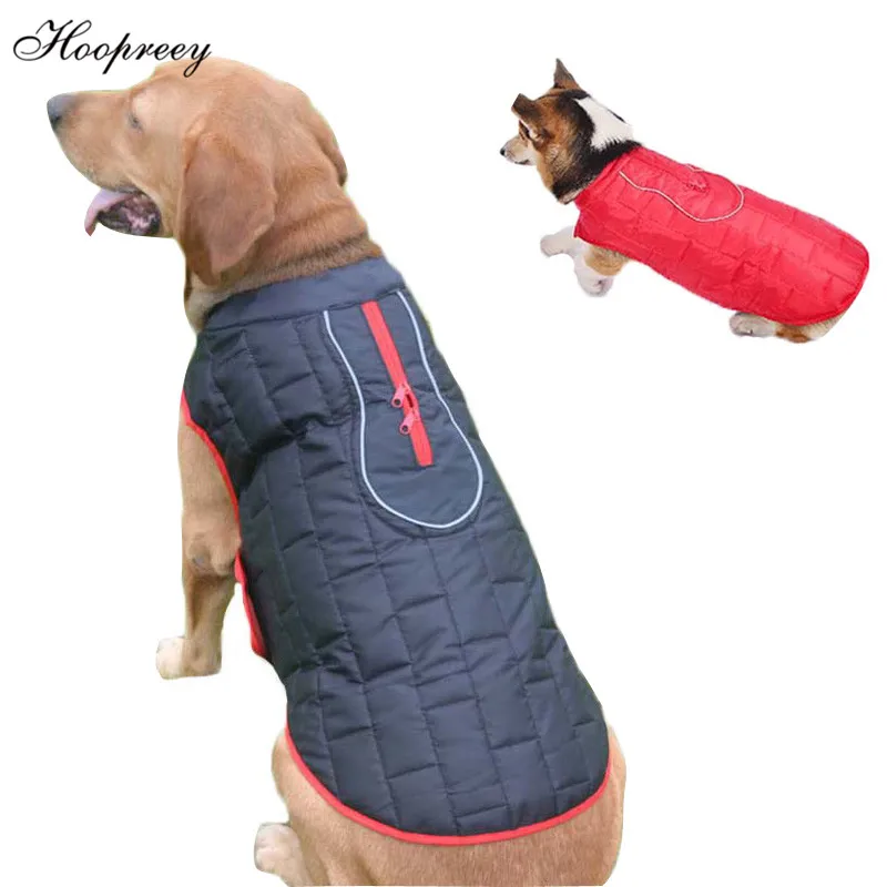 

Winter Warm Dog Coat Both Sides Worn Dog Clothes Waterproof Reflective Dog Vest for Large Medium Puppy Dogs Outdoor Outfits 13