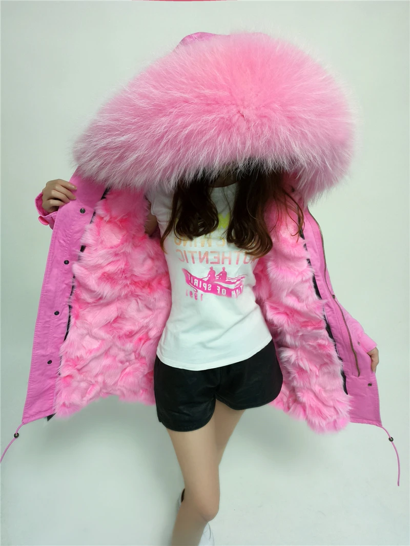 Новая модная женская уличная куртка Парка воротник из натурального меха енота Подклад из натурального теплого меха лисы бестселлер скидка