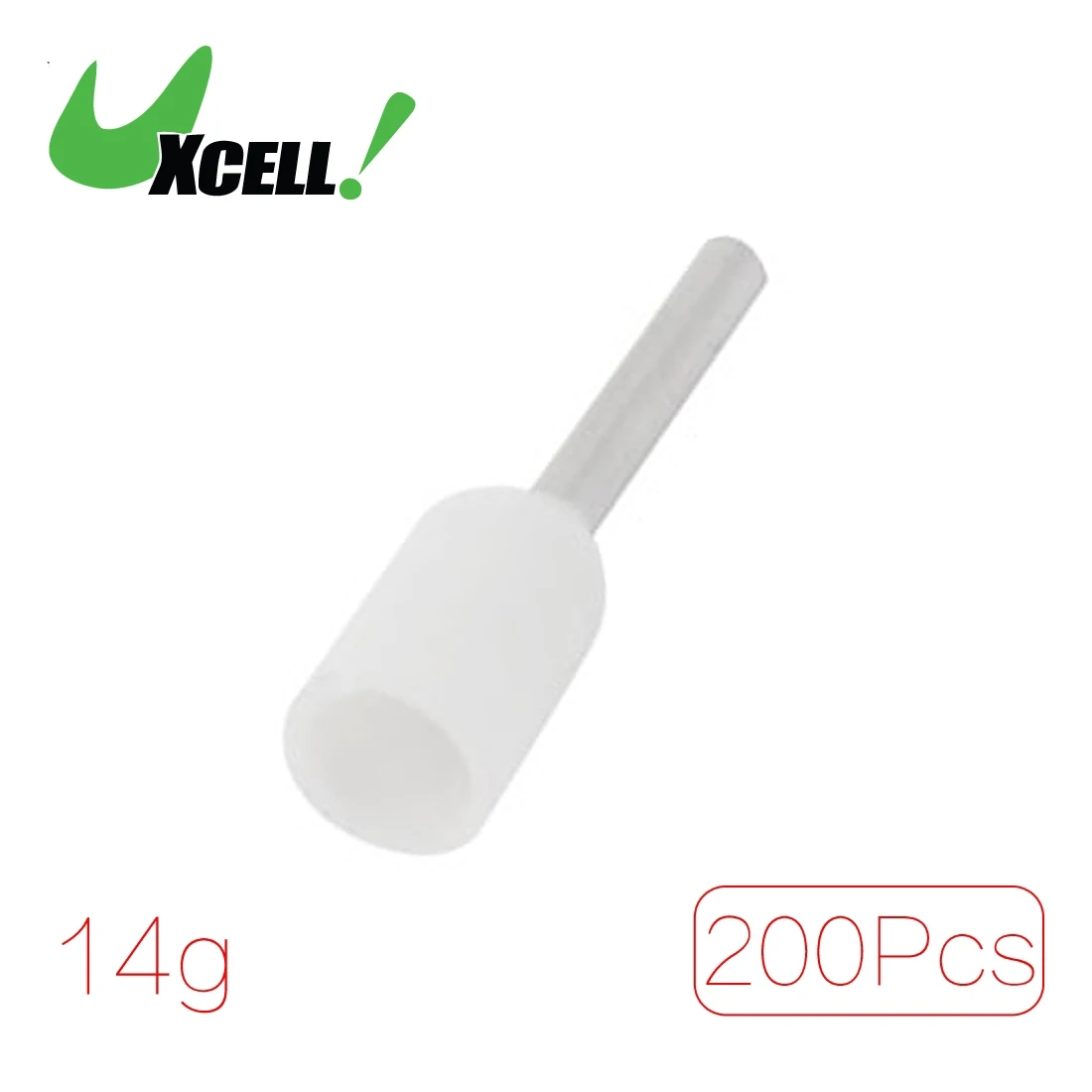 UXCELL 200Pcs E0508 22Awg Insulated Ferrule Wire Cord End Terminal