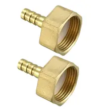 UXCELL Brass Barb Hose Fitting Connector Adapter Female Coupler Pipe Brass Elbow Pipe Fitting 90 Degree Reducing Hex Nipple 2pcs UXCELL Brass Barb Hose Fitting Connector Adapter Female Coupler Pipe Brass Elbow Pipe Fitting 90 Degree Reducing Hex Nipple 2pcs