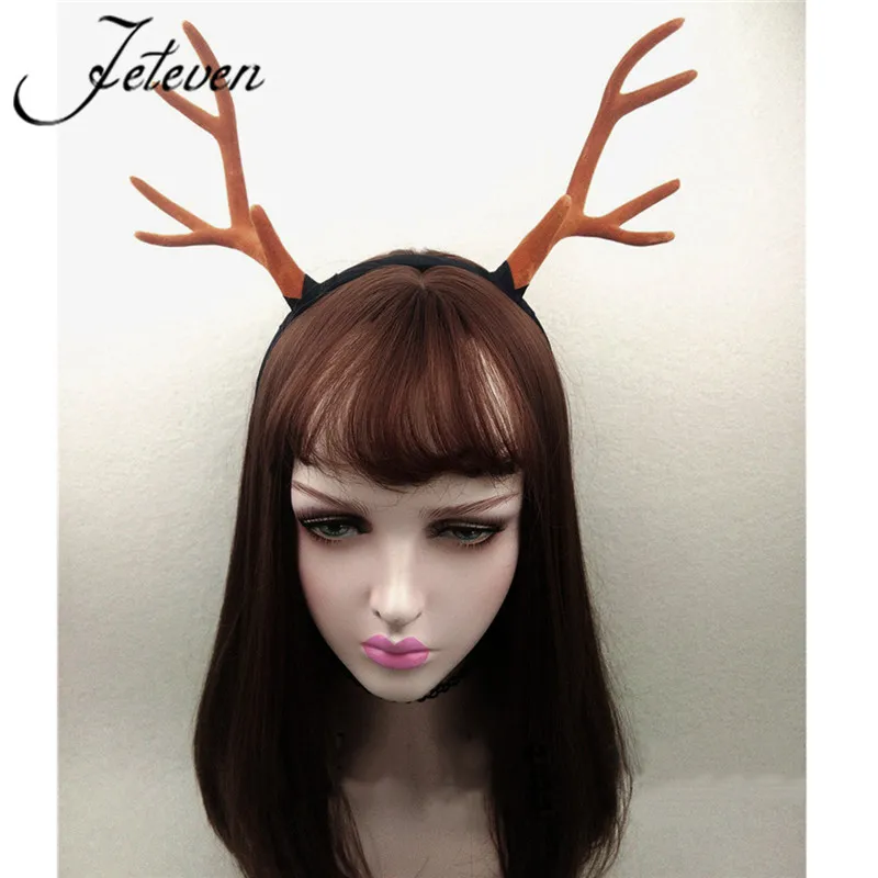 aliexpresscom buy large antlers deer horns hairband headband goth steampunk headdress halloween cosplay hair jewelry accessories from reliable hair