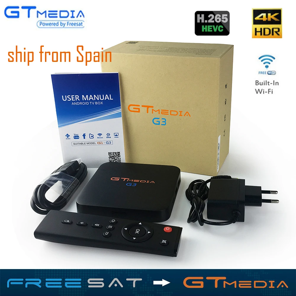 

GTMEDIA G3 Alpha 2GB 16GB Android 7.1 S905X Quad Core WiFi BT4.0 Set Top Box Set-top Unit Android TV Box Smart TV Case IPTV M3U