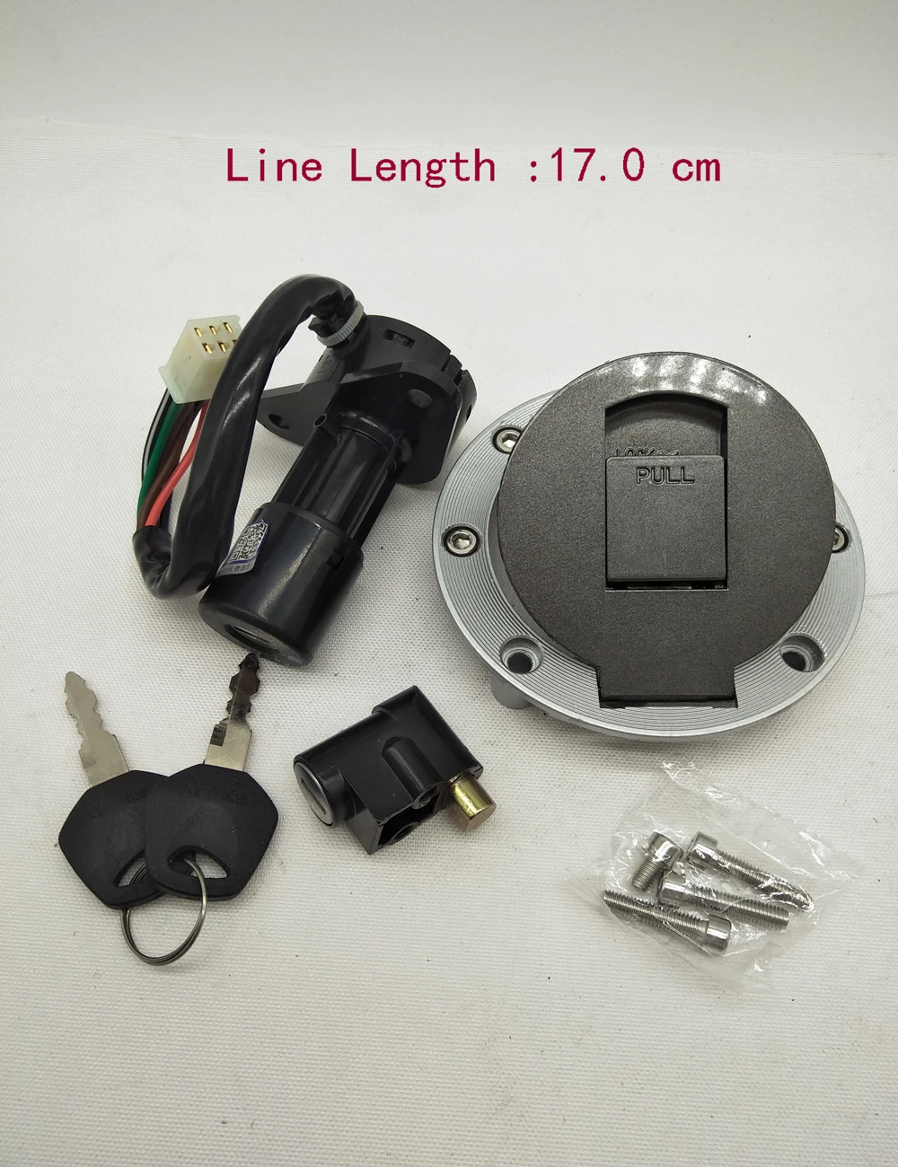 

A399 Motorcycle Ignition Switch Lock 6-Wire Plug Fuel Gas Tank Cap Cover Seat Handle Locks Include Key For Honda SDH125