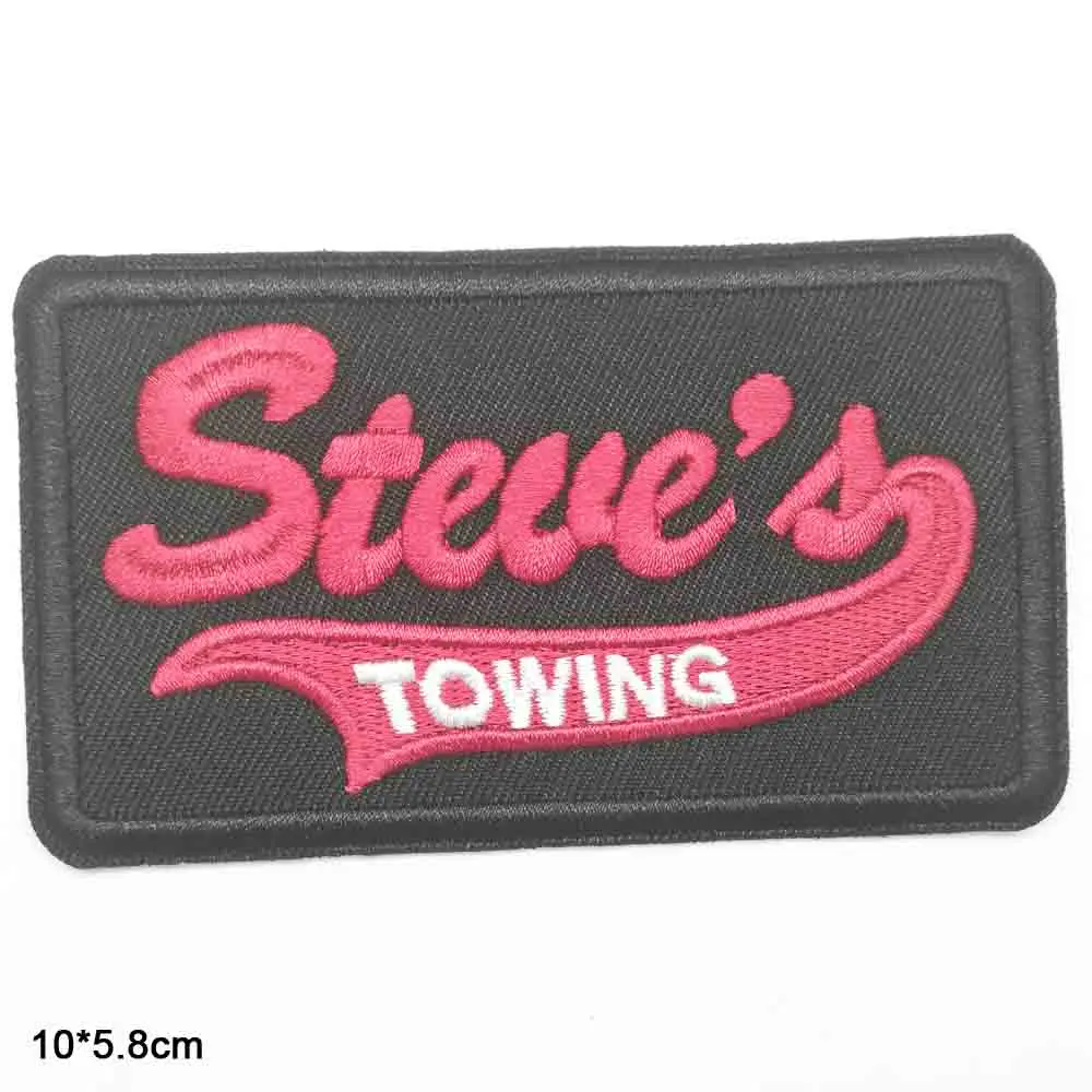 

Towing Letters Iron On Embroidered Clothes Patches For Clothing Stickers Garment Wholesale