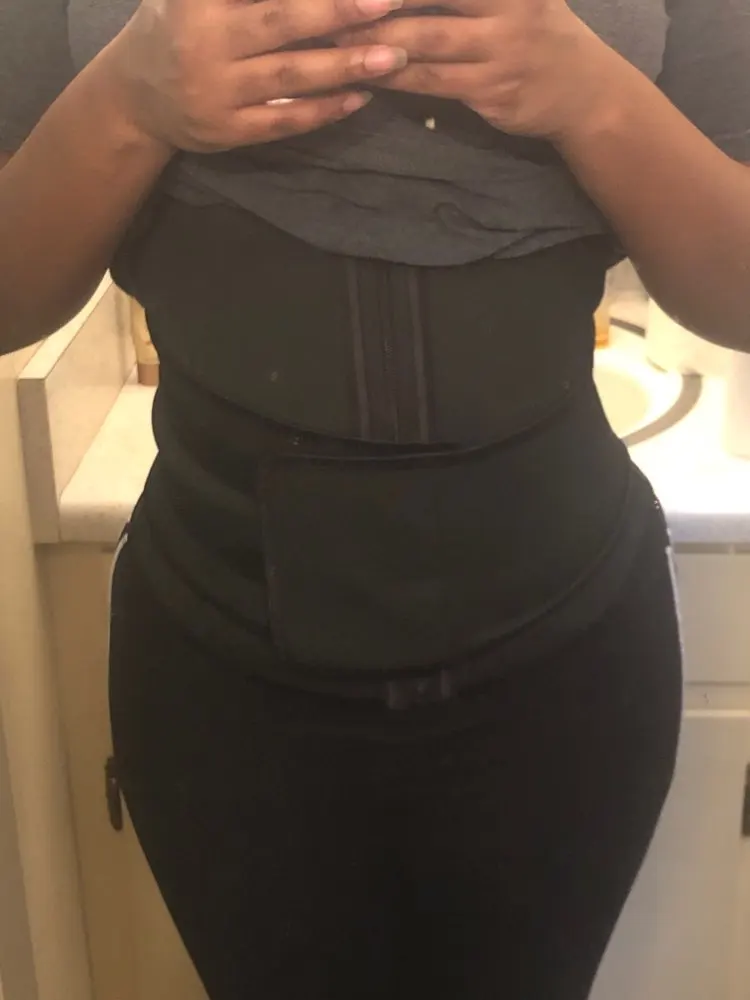 Zip-Up Velcro Waist Trainer Adjustable Waistband photo review