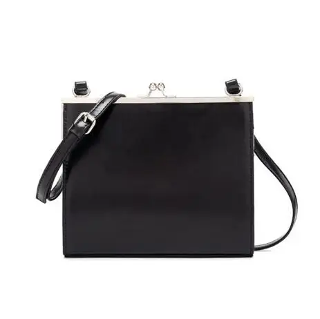 Женская сумка в простом стиле из искусственной кожи, модная маленькая сумка на застежке, винтажная сумка через плечо, Женская винтажная сумка hunxiao8