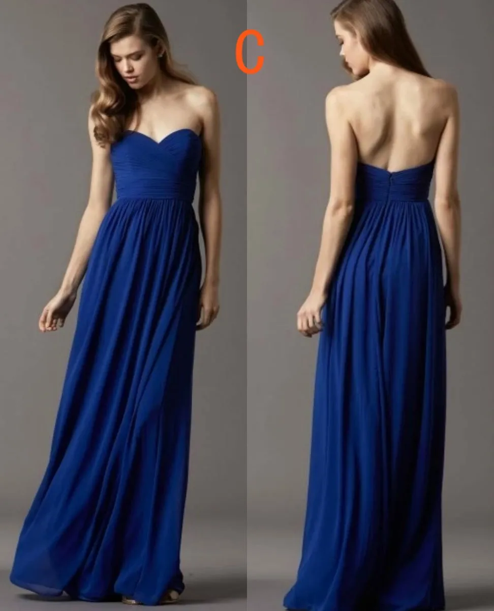 2018 New Custom Color Size Sweet 4 Style Long Bridesmaid