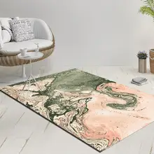 Else Nordec черно-белый ikat скандинавский геометрический 3d принт Противоскользящий килим моющийся декоративный килим Площадь Ковер богемный ковер