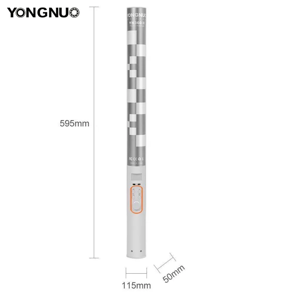 Yongnuo YN360 YN360 II Светодиодный Видео свет ручной лед на палочке встроенный аккумулятор 3200 к до 5500 к RGB красочный контроль светодиодный по