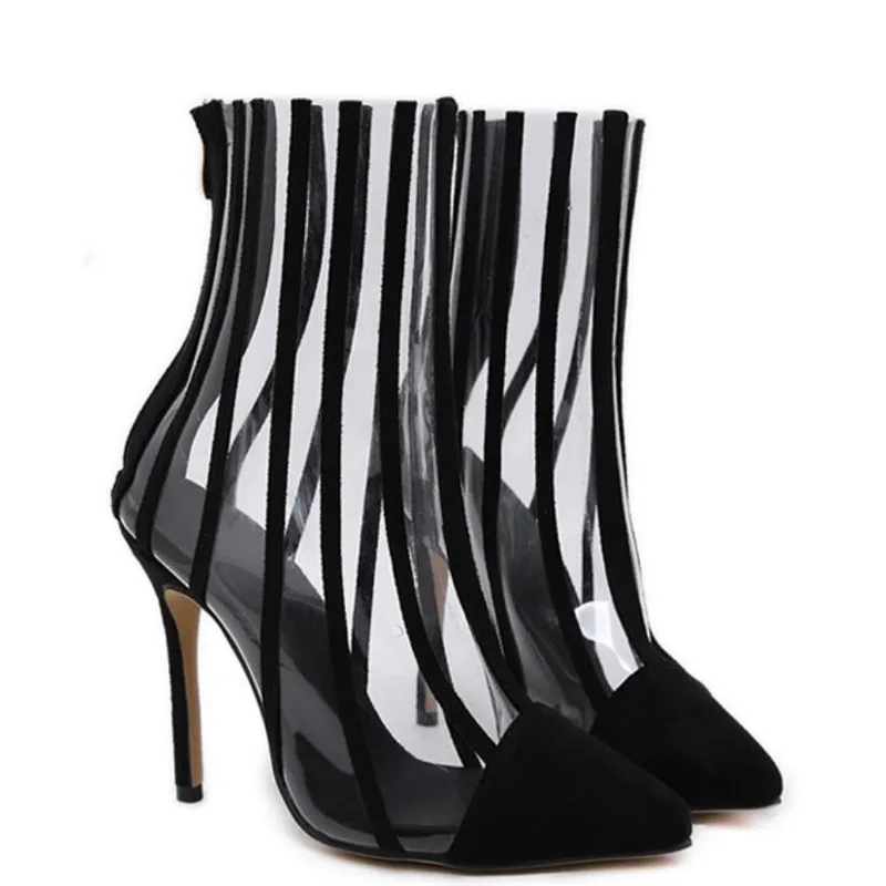 BAYUXSHUO/фирменный дизайн; женские ботильоны «Челси» на Высоком толстом каблуке; эластичные ботинки из искусственной кожи с острым носком; пикантная женская обувь