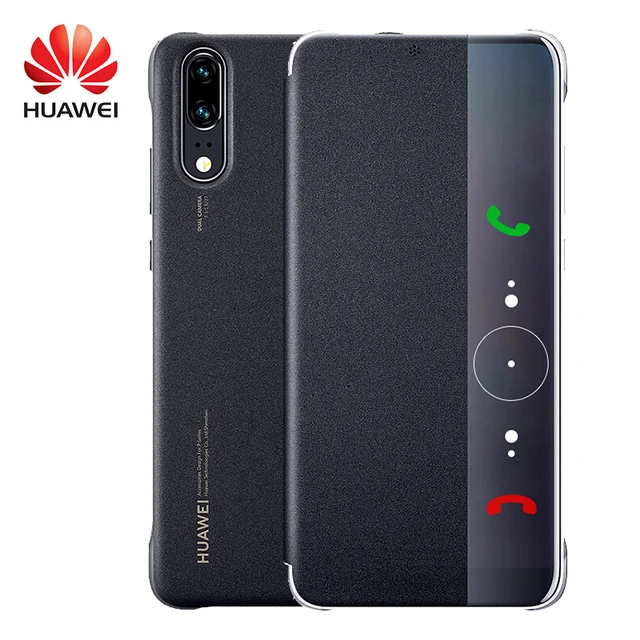 Best Price Huawei P20 Pro Flip Case Original Smart View Huawei P20 Case Wake up/Sleep Plating Mirror Window PU Leather Luxury Protective 2
