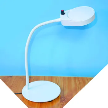 

FGHGF White magnifier for embroidery Jewelry jade carving Beauty nail magnifier with LED lights Dental ophthalmic diagnosis