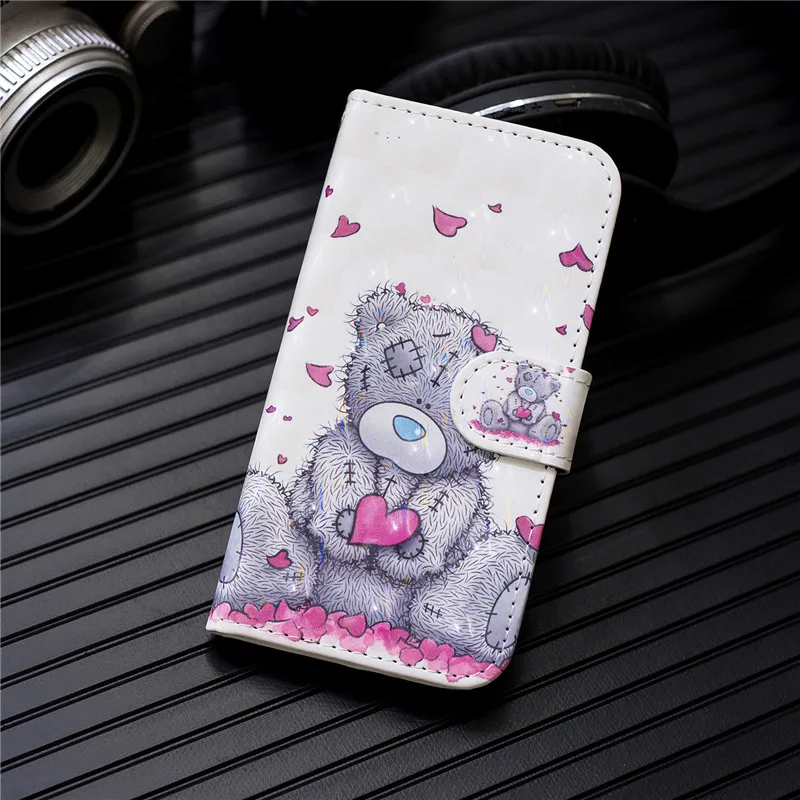 Y5 Leather Case on for Huawei Y5 Cover Luxury 3D Flip Wallet Leather Phone Cases for Huawei Y 5 Y5 Prime Fundas - Color: F