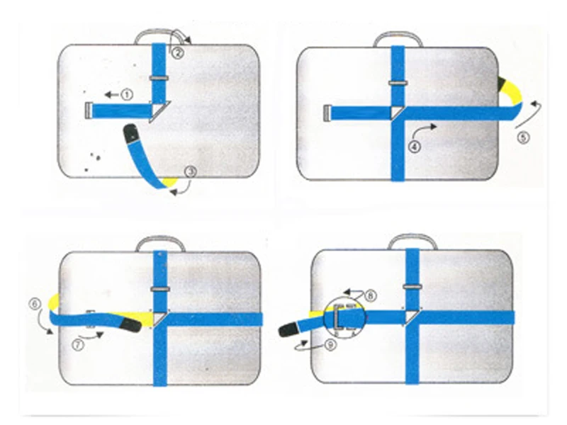 1 шт. цветной ремешок для дорожного багажа "+" стиль пояса с 3 цифрами пароли замок отрегулировать подходящий чемодан из нейлона безопасный Сейф упаковочная лента
