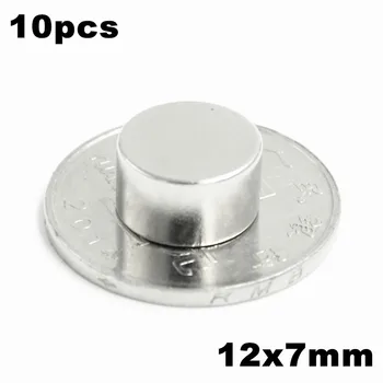 

200pcs 12x7mm Super Powerful Strong Bulk Small Round NdFeB Neodymium Disc Magnets Dia 12mm x 7mm N35 Rare Earth NdFeB Magnet