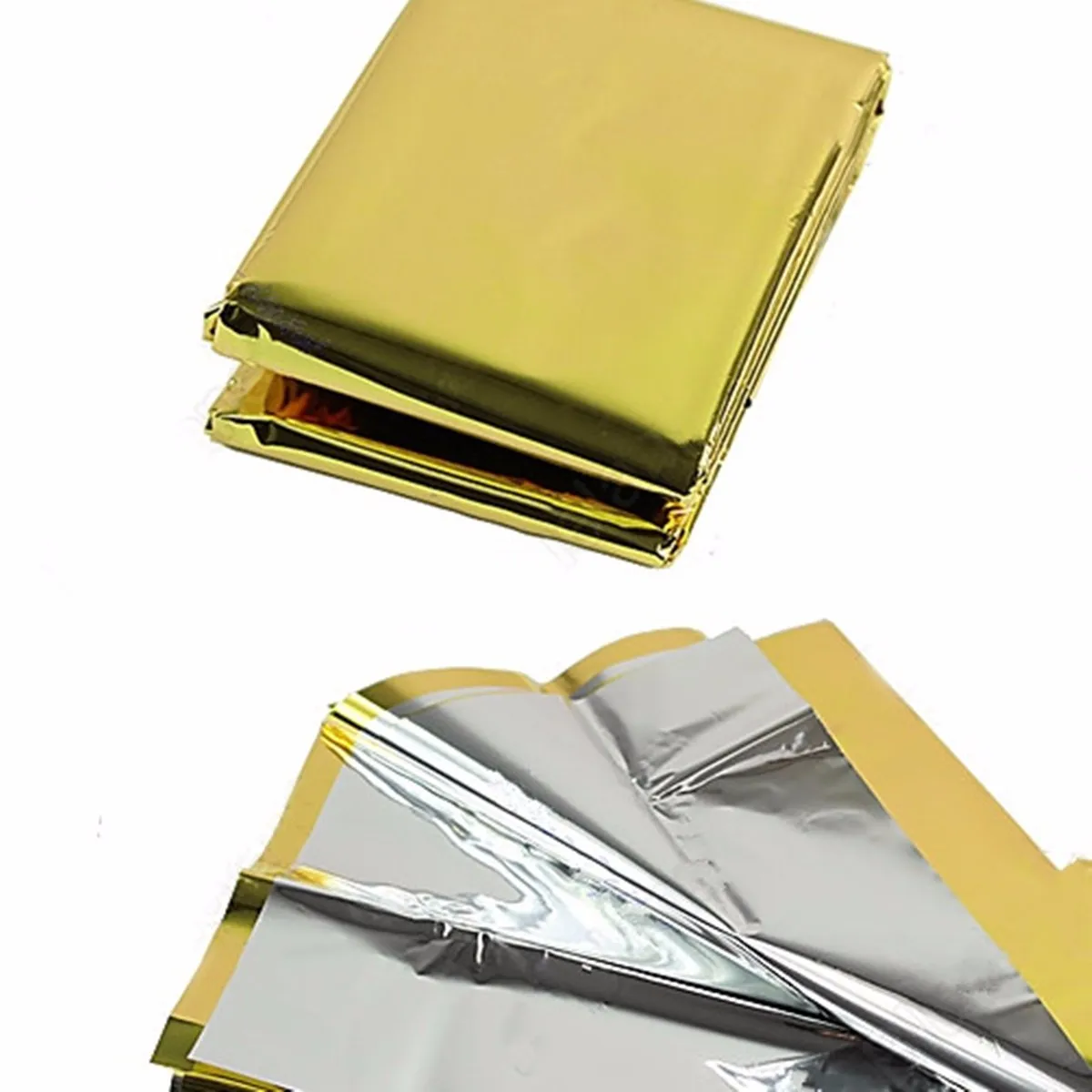 

Outdoor WaterProof Emergency Mat Survival Rescue Pockets Blanket Foil Thermal Space First Aid Gold Curtain Military Blankets