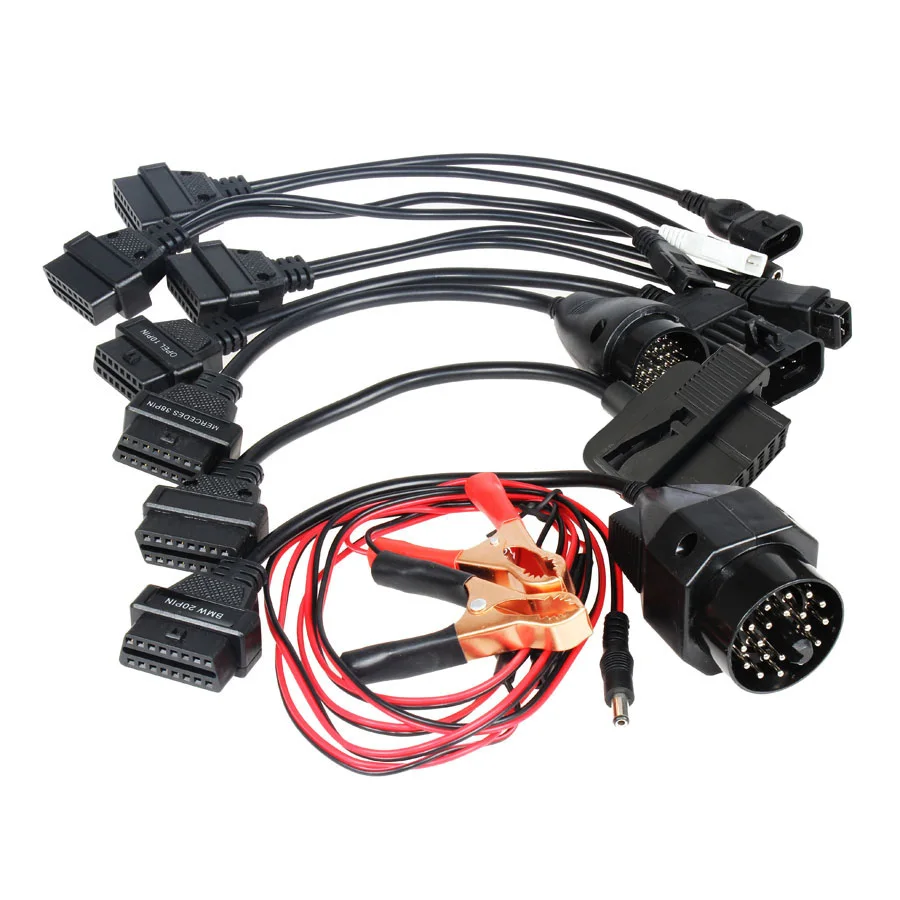 Полный набор адаптеров 8 шт. OBD2 автомобильные кабели для CDP VCI сканер Multidiag Pro TCS МВД
