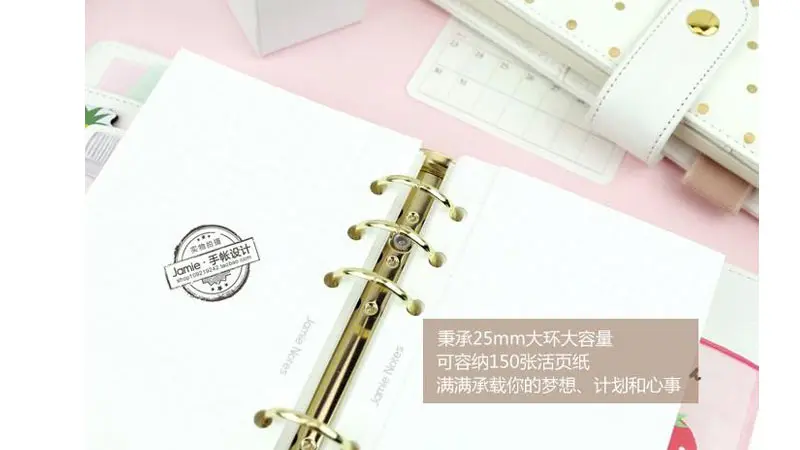 Onda de Ouro Yiwi Bonito Polka Ponto Espiral Branco Notebook a5 a6 Tamanho Diário Planejador Núcleo Interior Faça Você Mesmo Caderno 2019 12 2019 yiwi bonito polka ponto onda de
