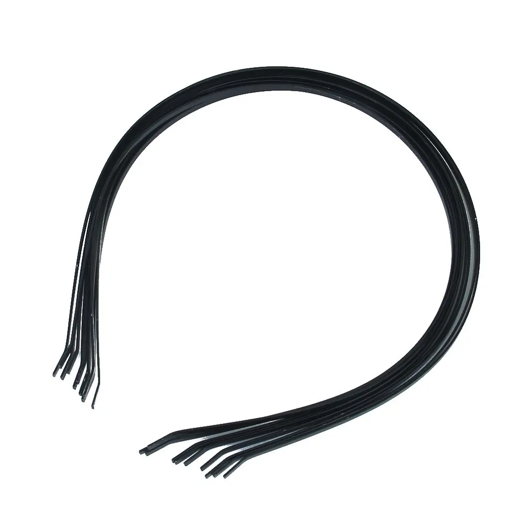 EAS 10 шт. 3 мм Пустые повязки для волос Металлические повязки для волос много DIY аксессуары черный