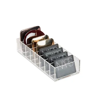 

New 8 Slot Acrylic Compact Holder Powder Eye Blush Makeup Case Storage Organiser