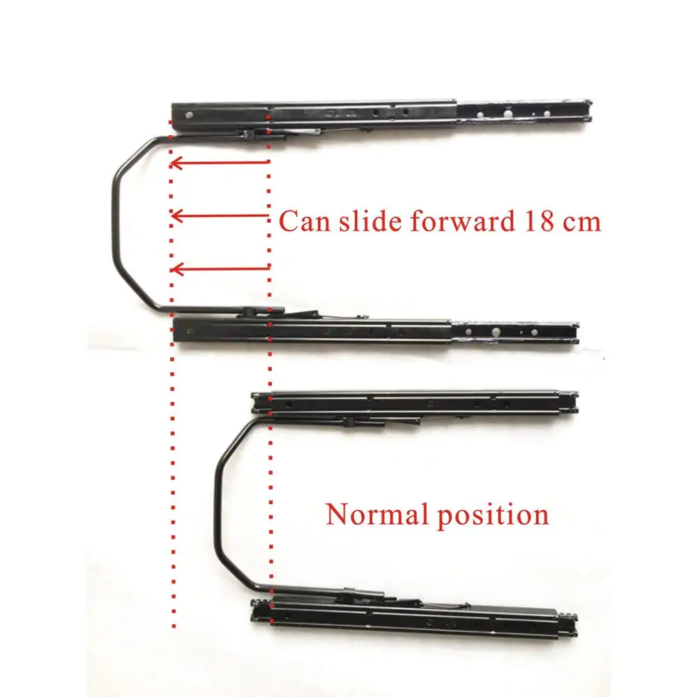 Автомобильное кресло с двумя направляющими, удлиненное сиденье с направляющими, общее сиденье для отдыха