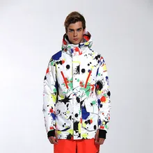 GSOU снег для мужчин лыжная куртка для сноубординга куртка уличная спортивная одежда с капюшоном Супер теплая ветрозащитный водонепроница