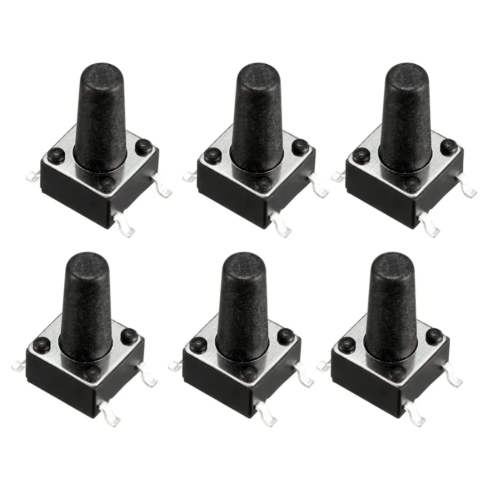 

UXCELL 6x6x11mm 100PCS Panel Mini/Micro/Small Switches PCB SMD SMT Momentary Tactile Tact Push Button Switch Accessories