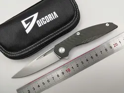 Топ S35VN складной Ножи dicoria F111 Керамика шариковых подшипников Флиппер карман складной тактический Ножи углеродное волокно ручка EDC