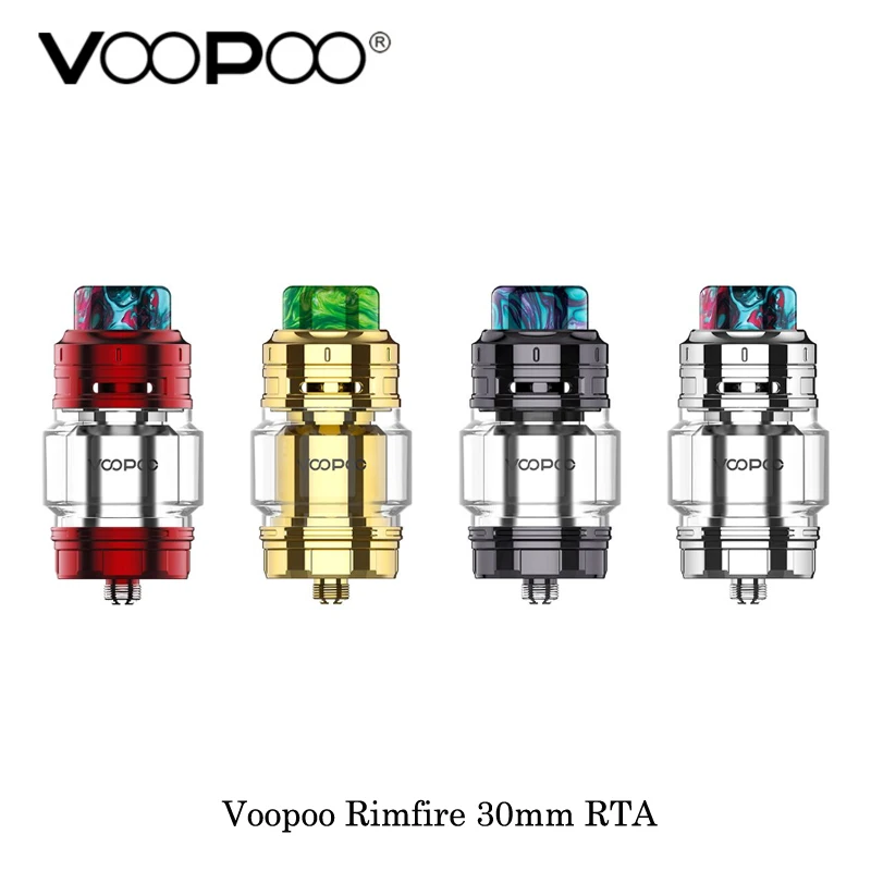 

electronic cigarette Voopoo Rimfire 30mm RTA 5ML Capacity Single/Dual Coil Rebuildable 810 Resin Drip Tip Fit Voopoo Vmate Mod