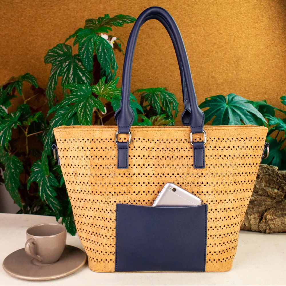 Aliexpress.com : Buy Natural cork with Navy Blue PU ...