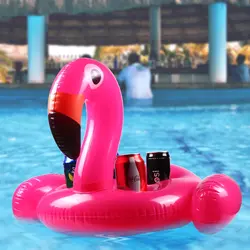 Надувные термосы с изображением фламинго держатель ПВХ для безалкогольных напитков подстаканник Лебедь воды оптом