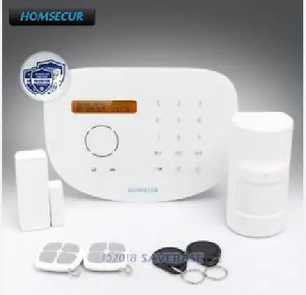 HOMSECUR Wireless&wired GSM SMS Autodial Burglar Alarm System with Touch Panel S2G HOMSECUR Wireless&wired GSM SMS Autodial Burglar Alarm System with Touch Panel S2G