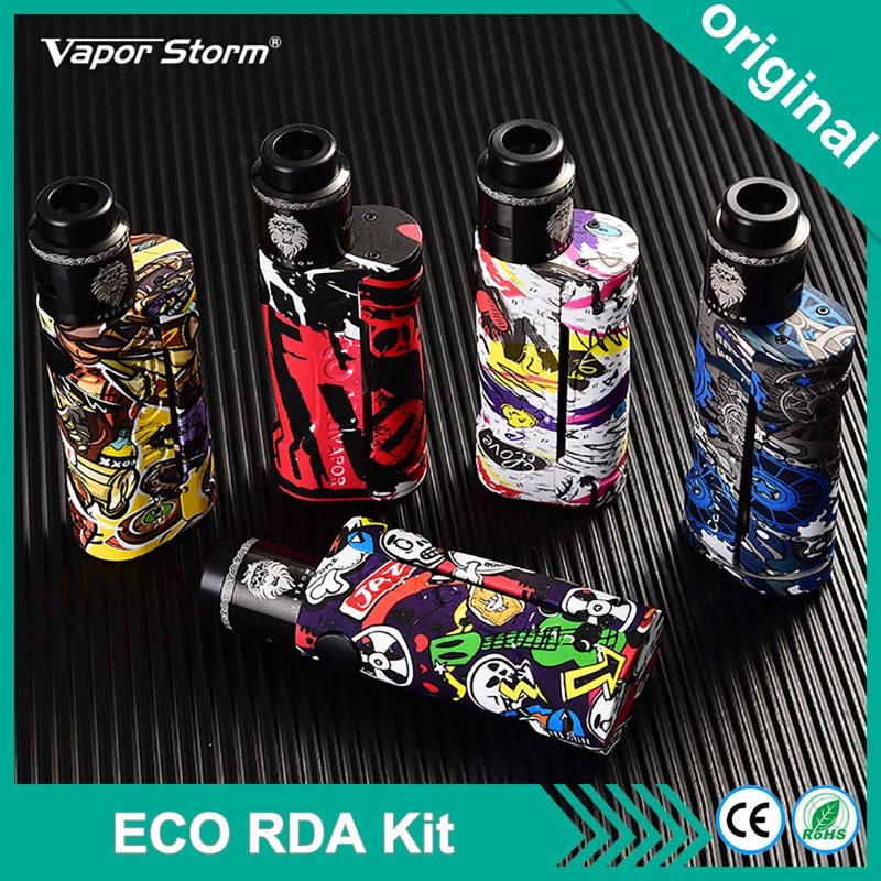 Оригинальный набор для вейпа Vapor Storm ECO RDA боксмод байпаса макс. 90 Вт 510 Lion 24 мм
