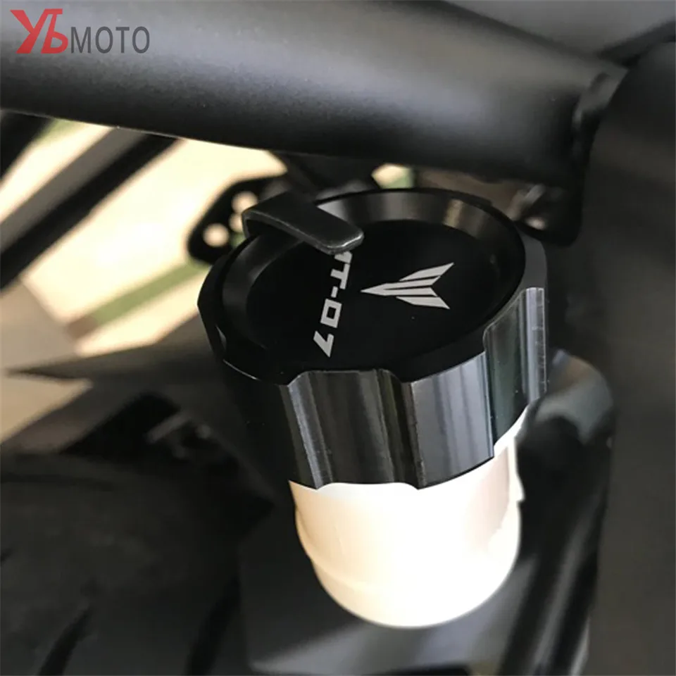 For Yamaha MT-07 MT 07 mt07 FZ07- Motorcycle CNC Front& Rear brake Fluid Cylinder Master Reservoir Cover Cap