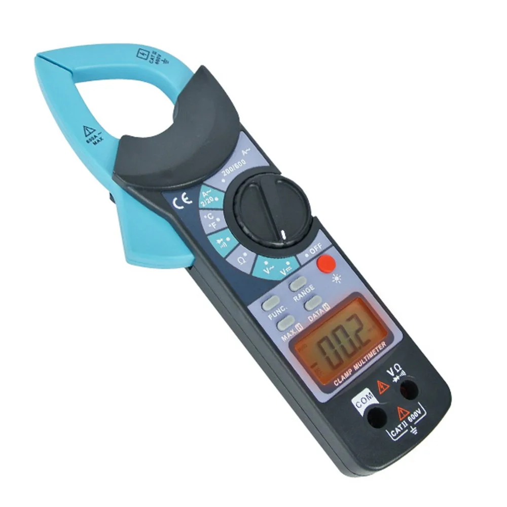 Digital Clamp Meter DC AC Voltage AC Current Resistance Diode Audible ...