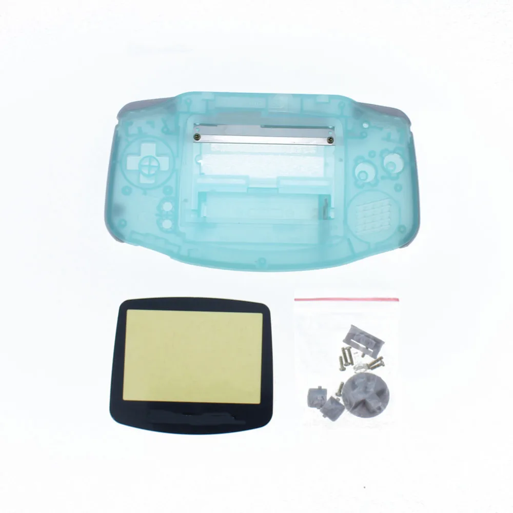 Replacement Luminous Clear Case Shell Cover for Nintendo for GBA Housing Case for Gameboy Advance Console Buttons Screw Driver
