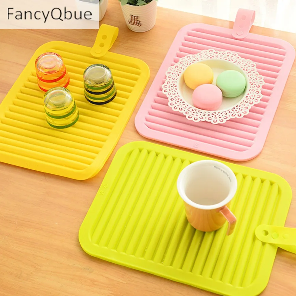 Kitchen Creative Silicone Placemat Table Mats Potholder Bowl Pvc
