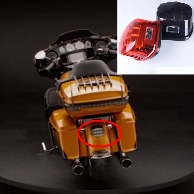 Cena Motocykl światło tylne led przydymione soczewki lampka tablicy rejestracyjnej hamulca tylny przystanek 12v dla harley dyna Road King softail touring