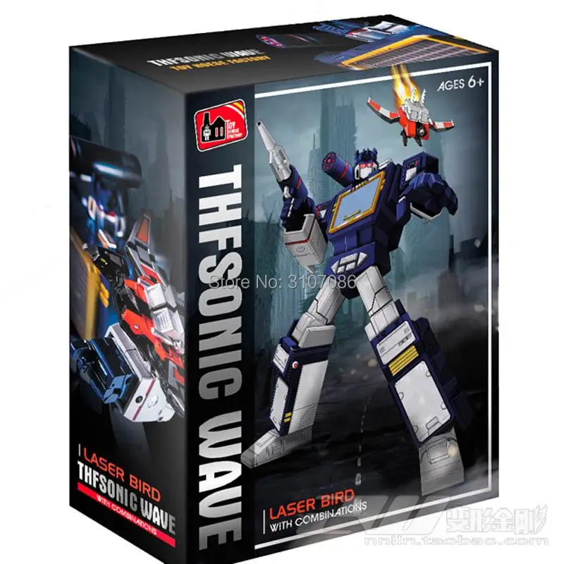 G1 трансформация THF THF-01J Soundwave THF01J THF01-JOne лента walkman MasterPiece MP13 негабаритных фигурки из сплава металла робот игрушка