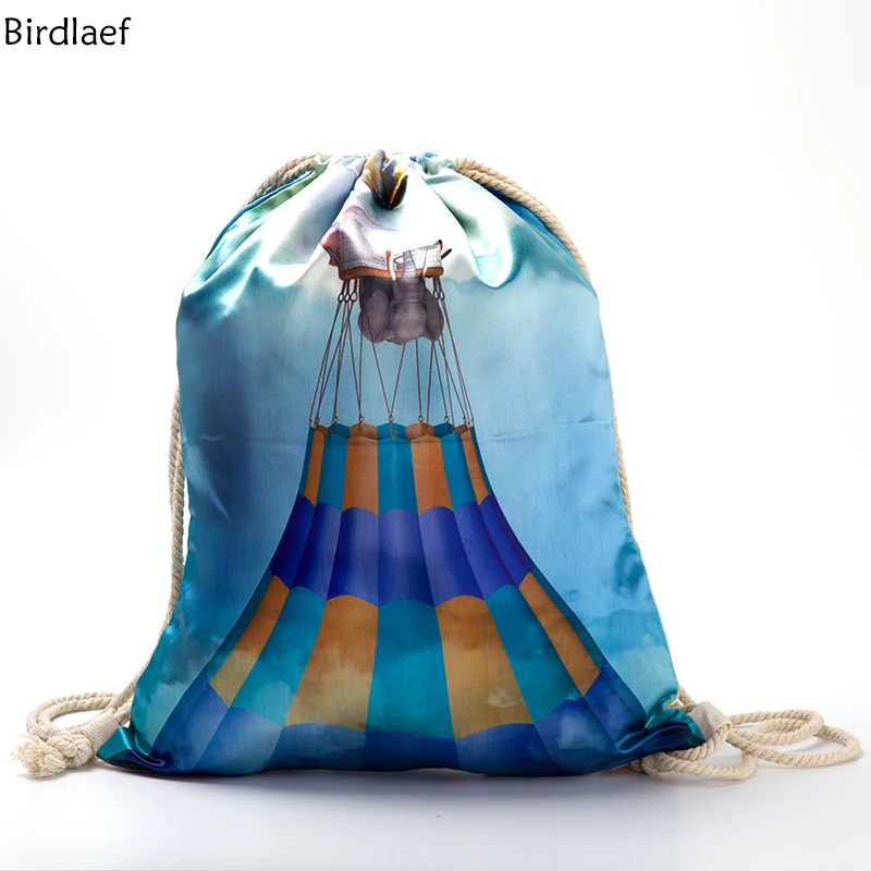 Birdlaef Женщины Лето Kawaii Шаблон Оксфорд Веревку Кружева Рюкзак Плеча Сумки Школьный