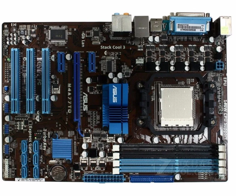 

Socket AM3 For ASUS M4A77TD Original Used Desktop for AMD 770 Motherboard DDR3 USB2.0 SATA2
