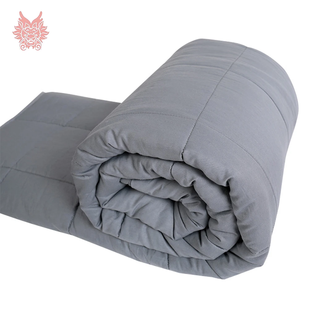 Grey plaid gravity blanket for Anxiety, ADHD, Autism, Insomnia or