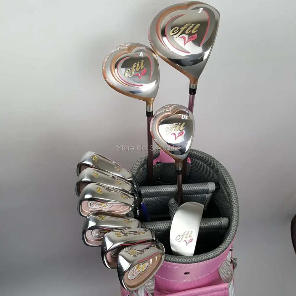 

NEW Womens Golf Set EFIL V Set Beginner Full Set Golf Club + Fairway Wood + Hardcore Graphite Golf Club Free shipping