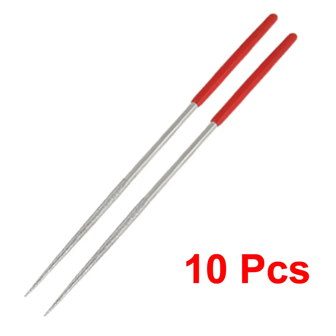 UXCELL красной ручкой гранильной ювелир круглый бриллиант надфили 10 шт. используемый, чтобы увеличить круглое отверстие или с зубчатым краем