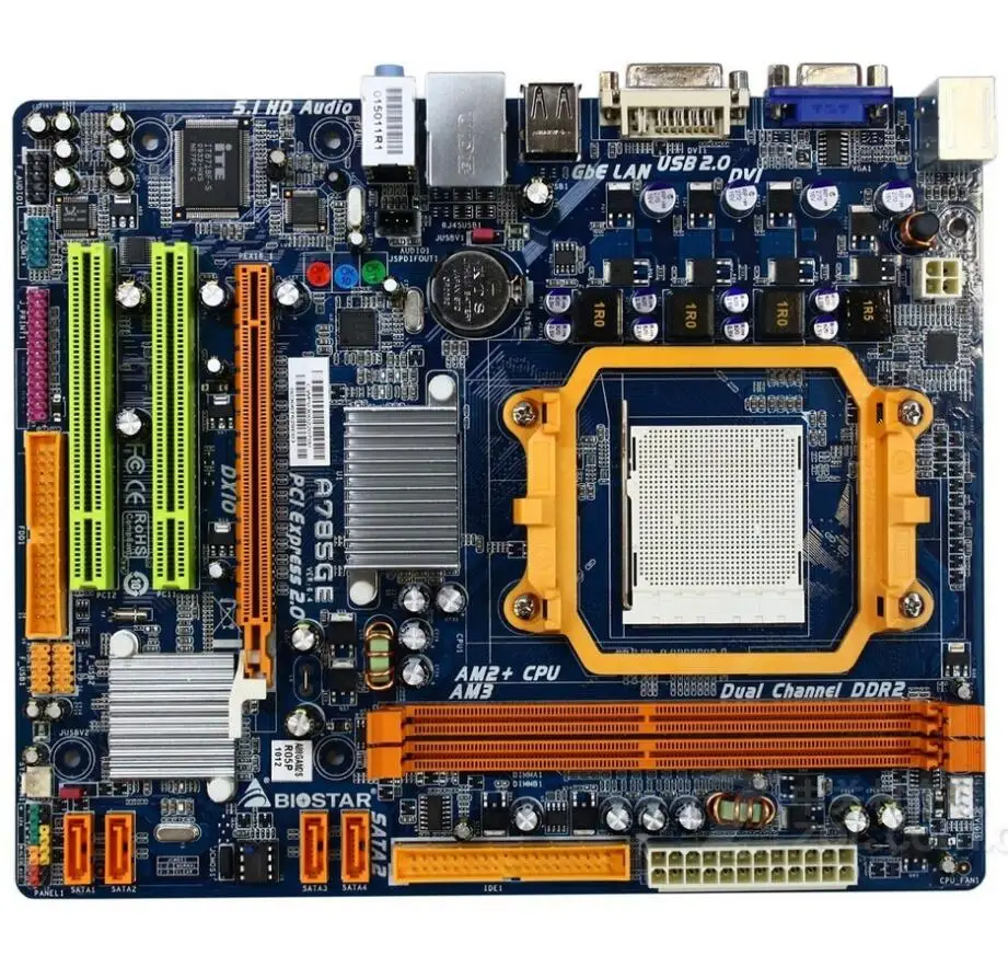 

For Biostar A785GE Original Used Desktop Motherboard Socket AM2 DDR2 SATA2 USB2.0