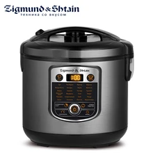 Zigmund& Shtain MC-D35 Мультиварка, 860 Вт, стальной корпус, объем чаши 5л, 24 автоматические программы, автоподогрев до 12 часов, температура приготовления 30°С-180°С, программа Мультиповар